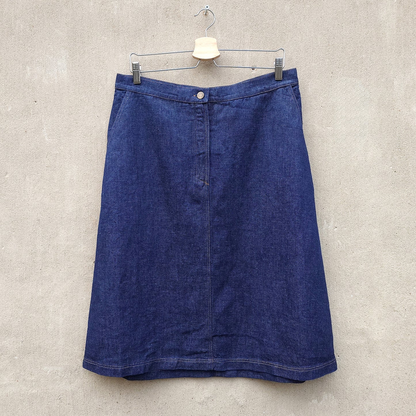 Kjol i ekologisk bomull & hampa - MIDI