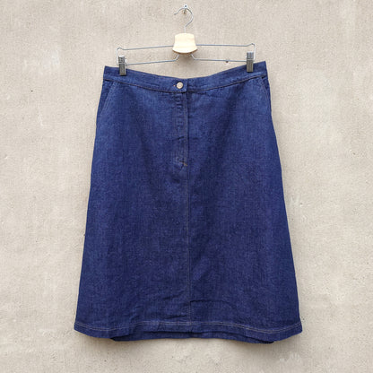 Kjol i ekologisk bomull & hampa - MIDI