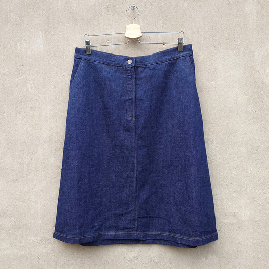 Kjol i ekologisk bomull & hampa - MIDI