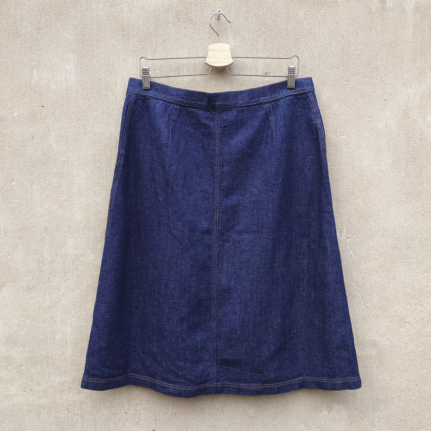 Kjol i ekologisk bomull & hampa - MIDI