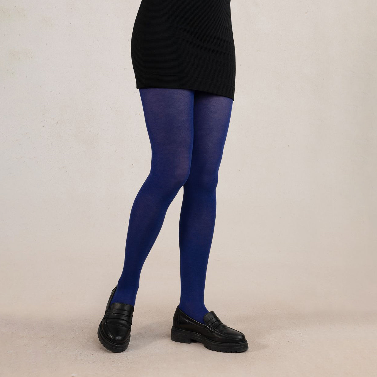 Bleuforêt strumpbyxor 97% bomull - Lapis Blue M-L