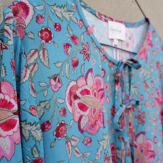 Blommig blus i modal - Vintage Flower | Himalaya