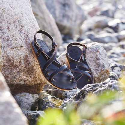 Duckfeet BORNHOLM unisex remsandal - Svart