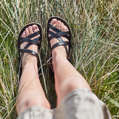 Duckfeet BORNHOLM unisex remsandal - Svart
