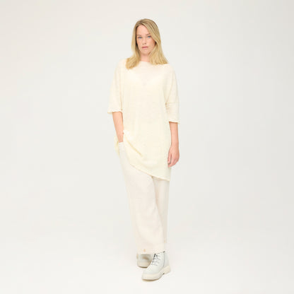 Ullklänning med kort ärm - by basics merino bubble wool