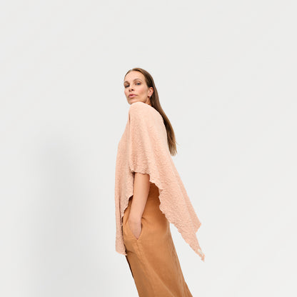 Poncho - by basics merino bubble wool