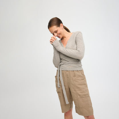 Omlottkofta - by basics merino bubble wool