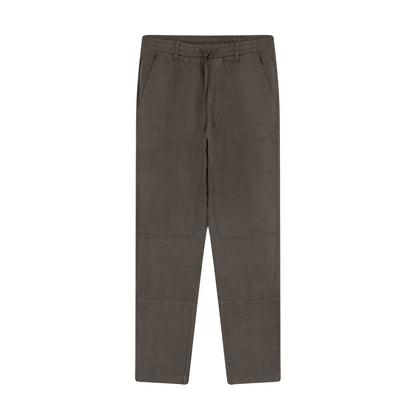 Byxor WORKER i linne - Black Coffee