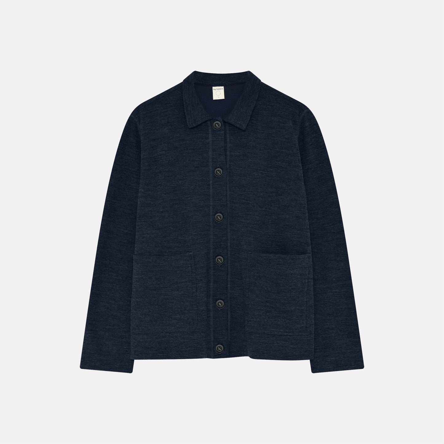 Jacka i ull med bomull invändigt