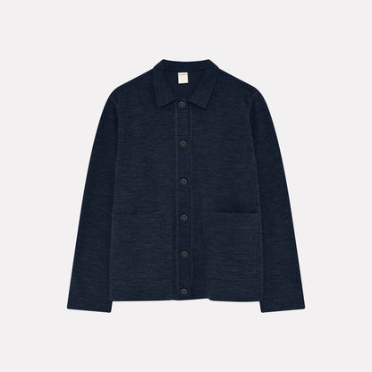 Jacka i ull med bomull invändigt