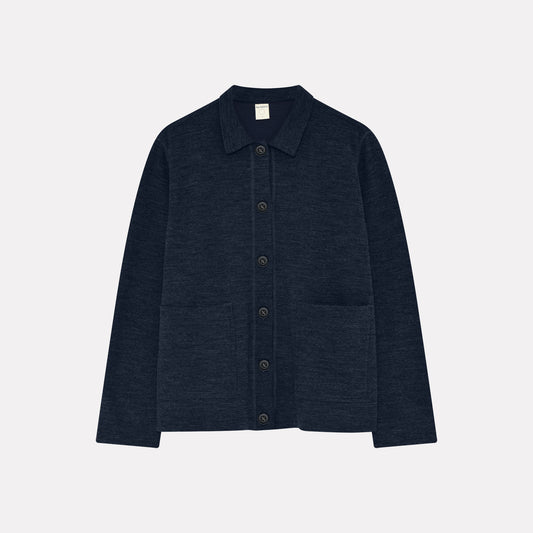 Jacka i ull med bomull invändigt