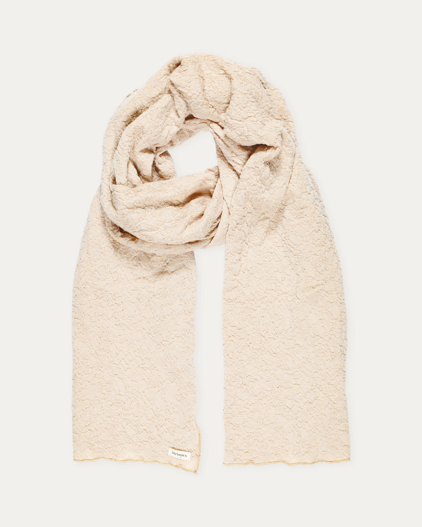 Lång ullsjal - by basics merino bubble wool