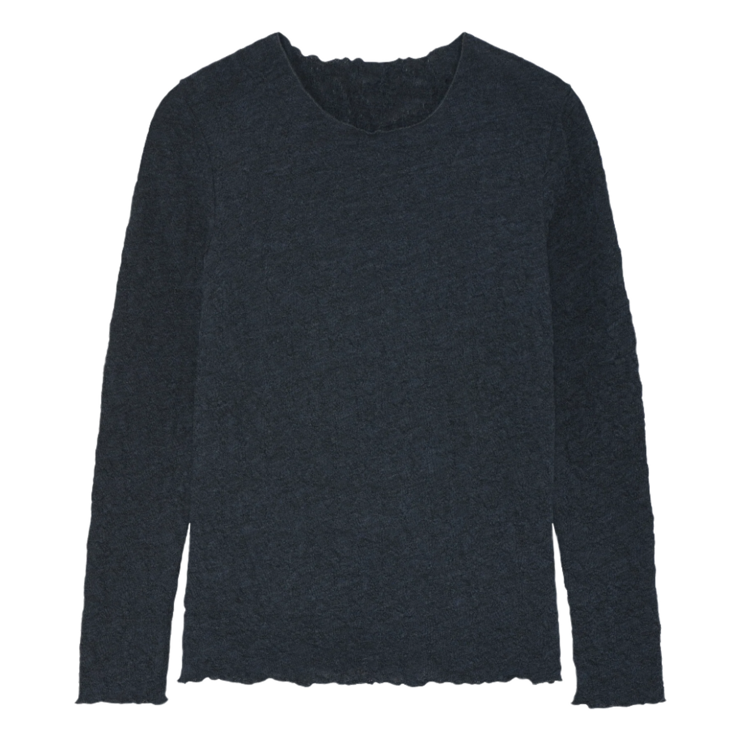 Långärmad tröja 4502 - merino bubble wool