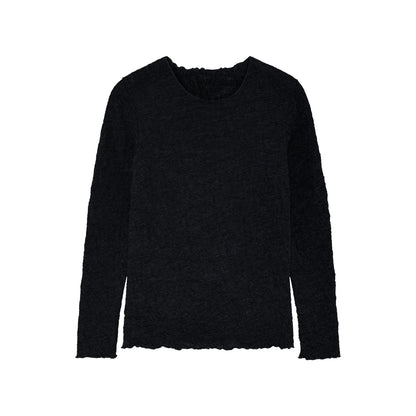 Långärmad tröja - by basics merino bubble wool