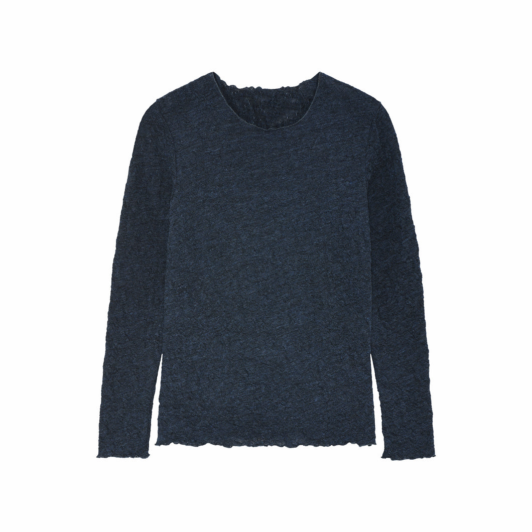 Långärmad tröja - by basics merino bubble wool