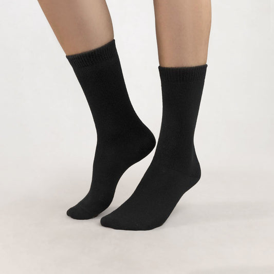 Ull- och kashmirstrumpa - Black