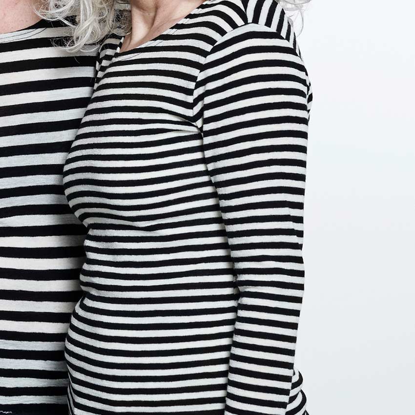 4002 Tröja - figurnära med rund hals