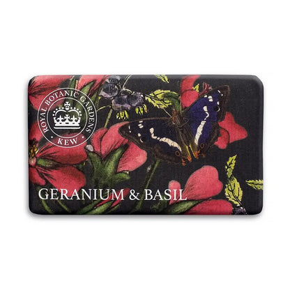 Kew Gardens fast tvål - Geranium & Basil
