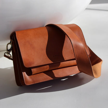 O My Bag HARPER handväska i läder - Cognac