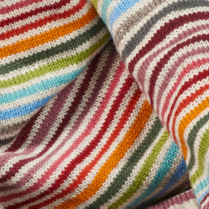 Randig stickad ylletröja - Rainbow Stripes