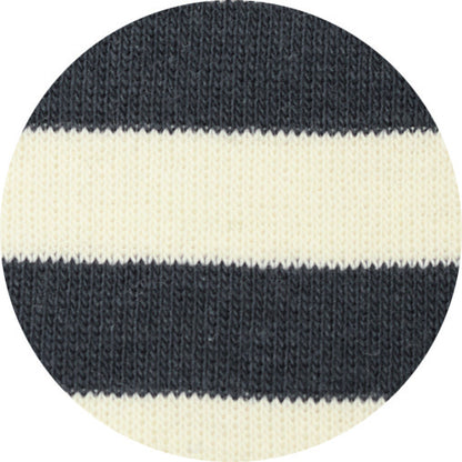 Randig polo i 100% bomull - Raw White & Charcoal