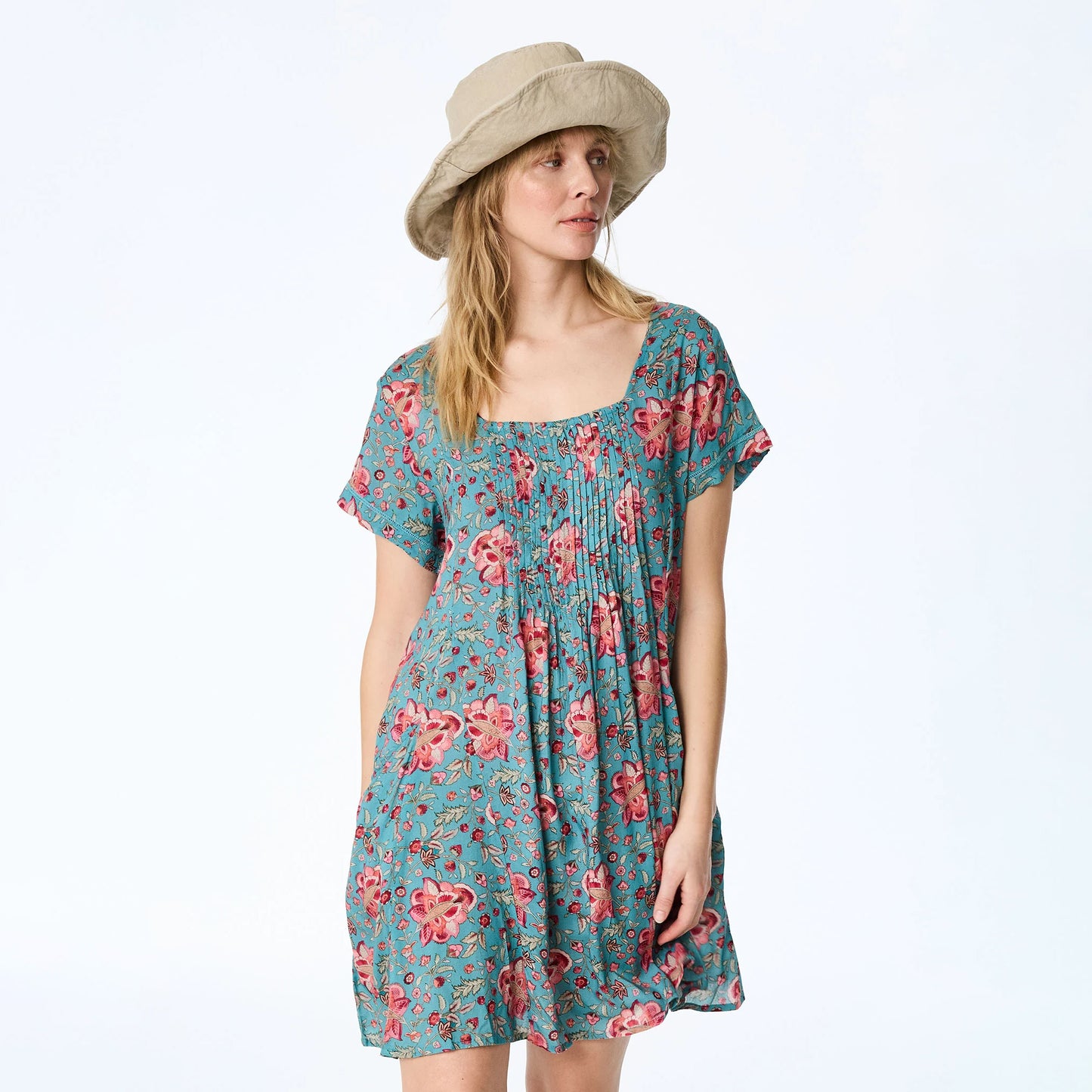 Blommig tunika i modal - Vintage Flower | Himalaya