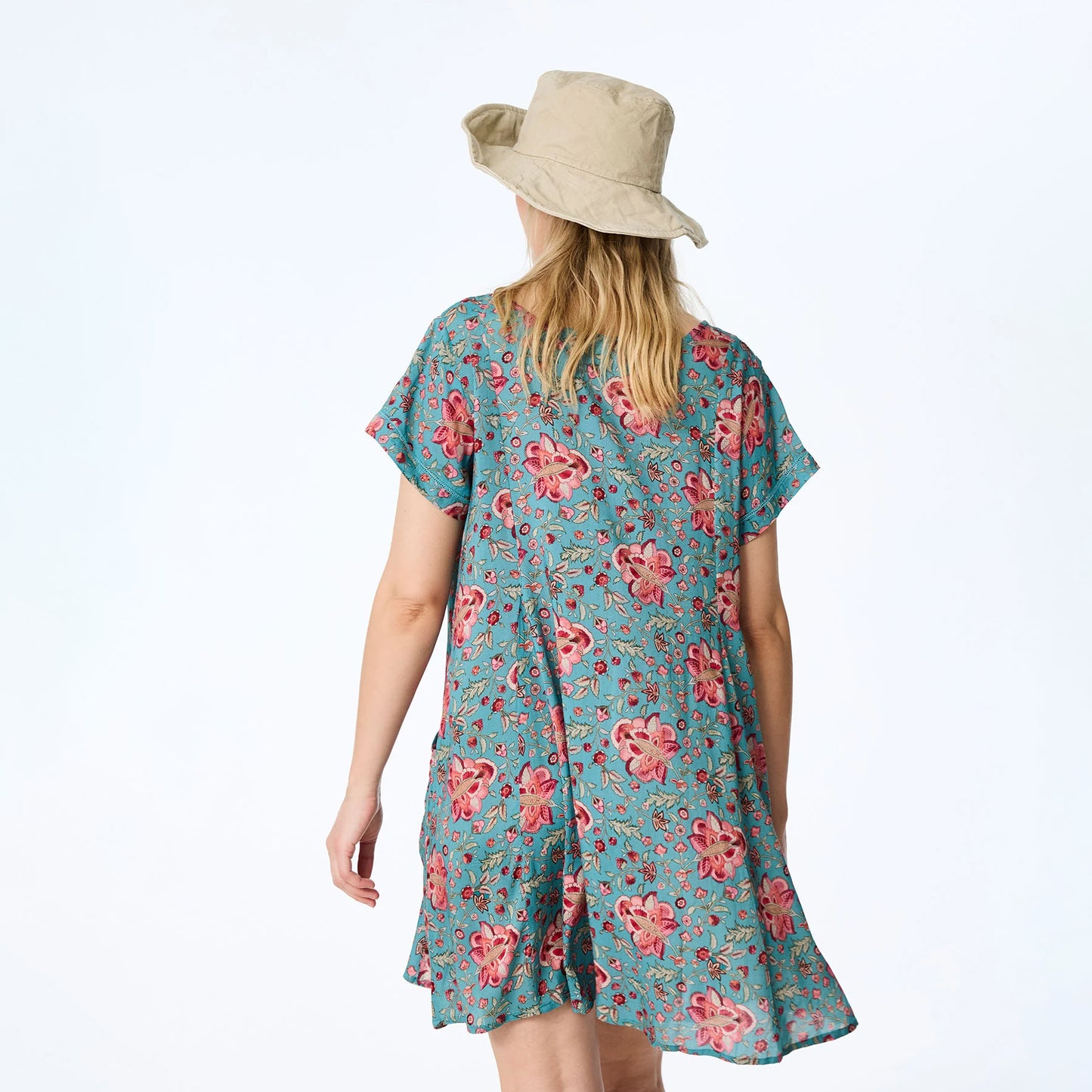 Blommig tunika i modal - Vintage Flower | Himalaya