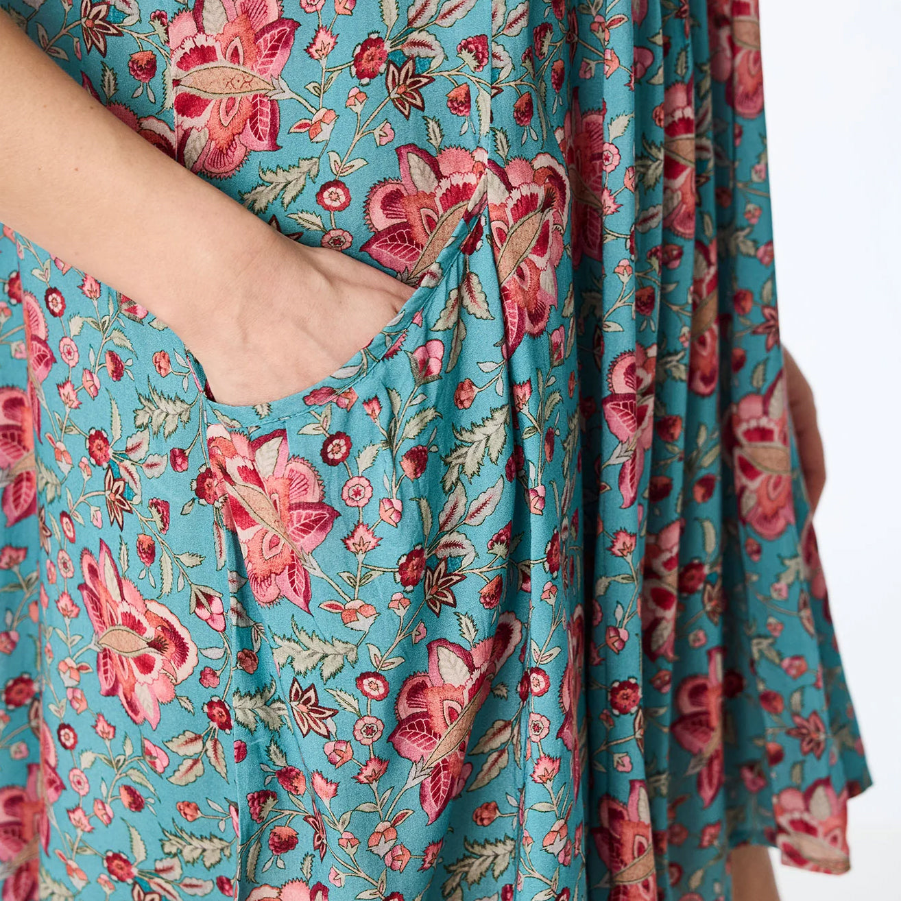 Blommig tunika i modal - Vintage Flower | Himalaya