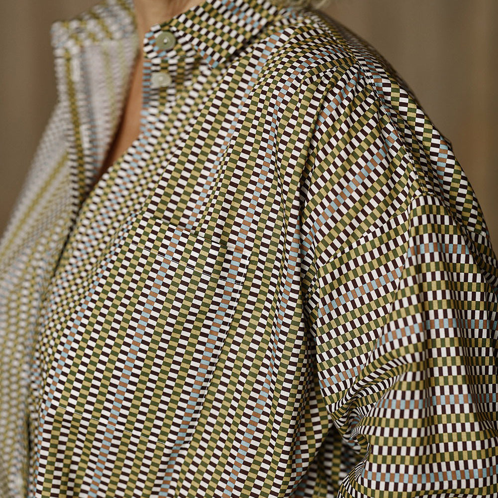 McVERDI oversize skjorta  - Liberty Check