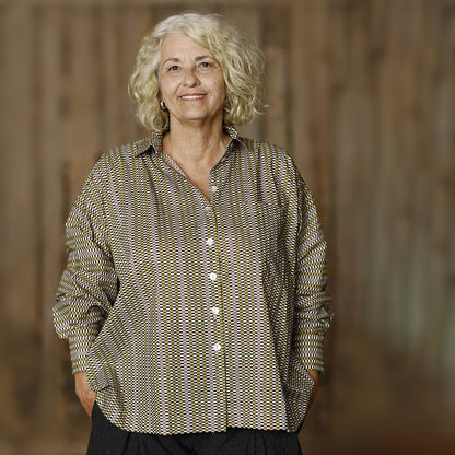 McVERDI oversize skjorta  - Liberty Check