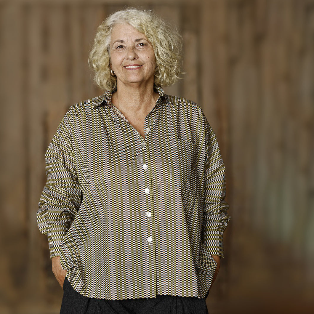 McVERDI oversize skjorta  - Liberty Check
