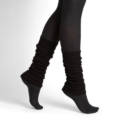 Bleuforêt stickade benvärmare i ull, viskos och kashmir