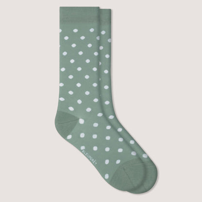 Strumpa DOTS i bomullsmix – Ljusgrön