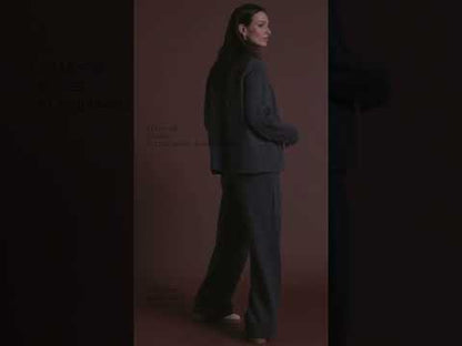 Jacka i ull med bomull invändigt