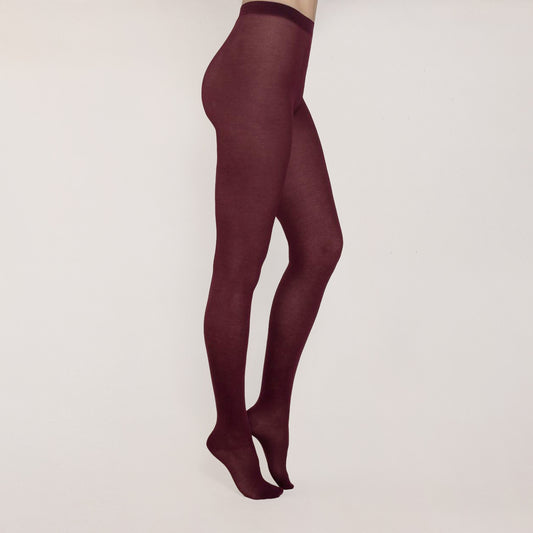 Bleuforêt strumpbyxor 97% bomull - Plum S-L