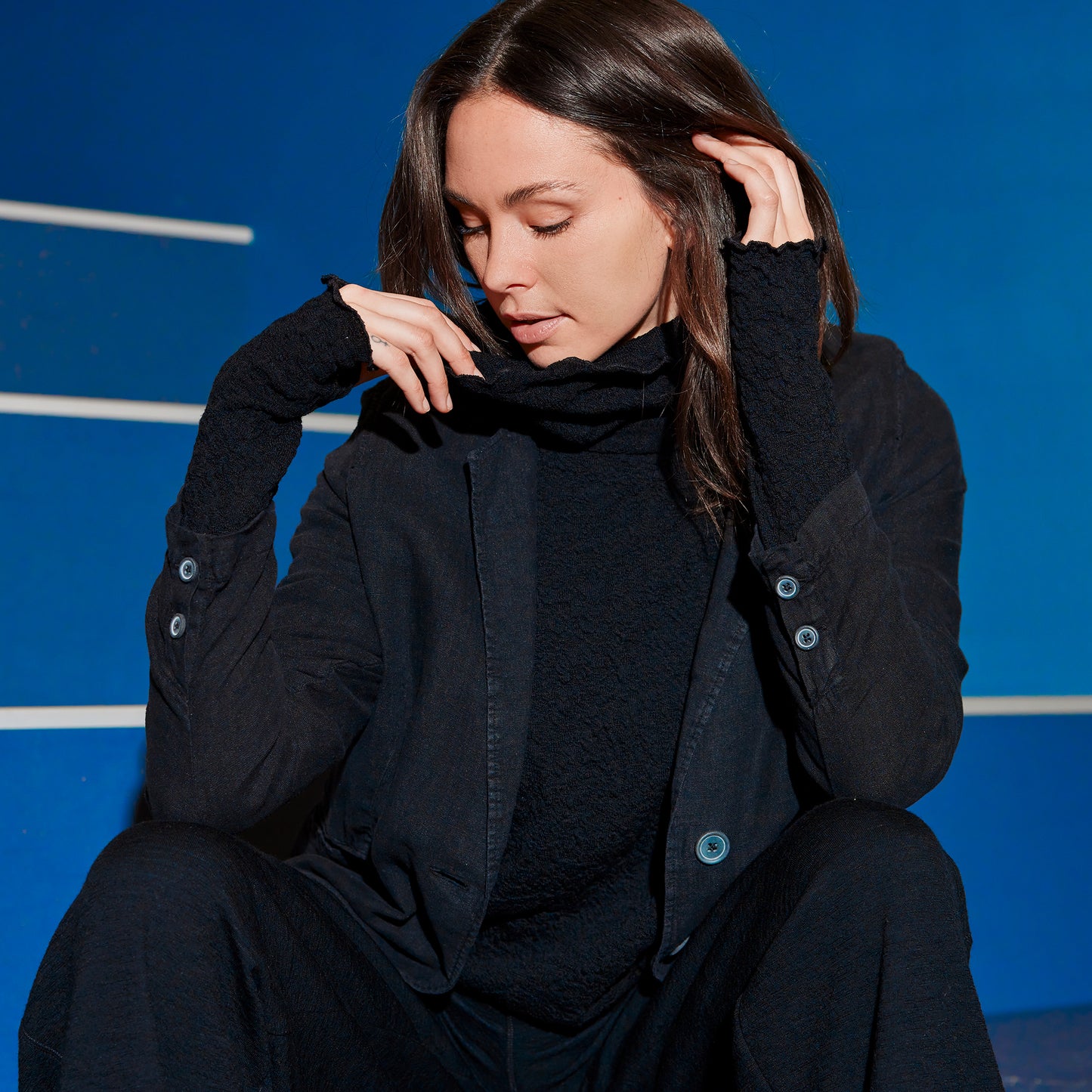 Polotröja 4501 - merino bubble wool