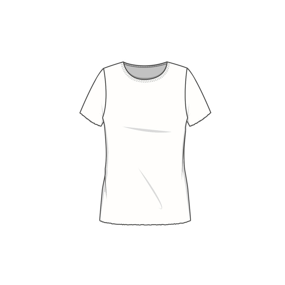 4001 T-shirt - figurnära med rund hals