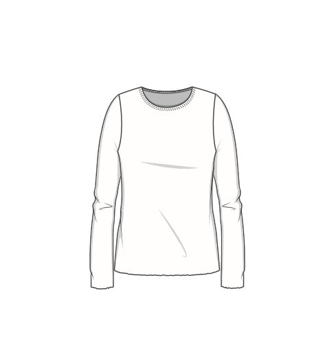 4002 Tröja - figurnära med rund hals