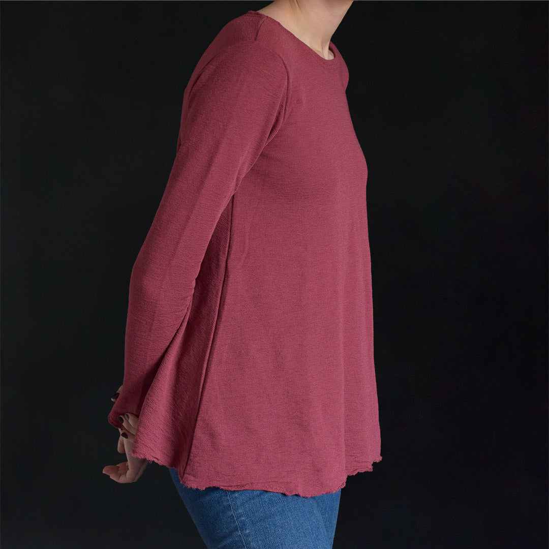 4012 Tröja - A-line, rund hals, lång ärm