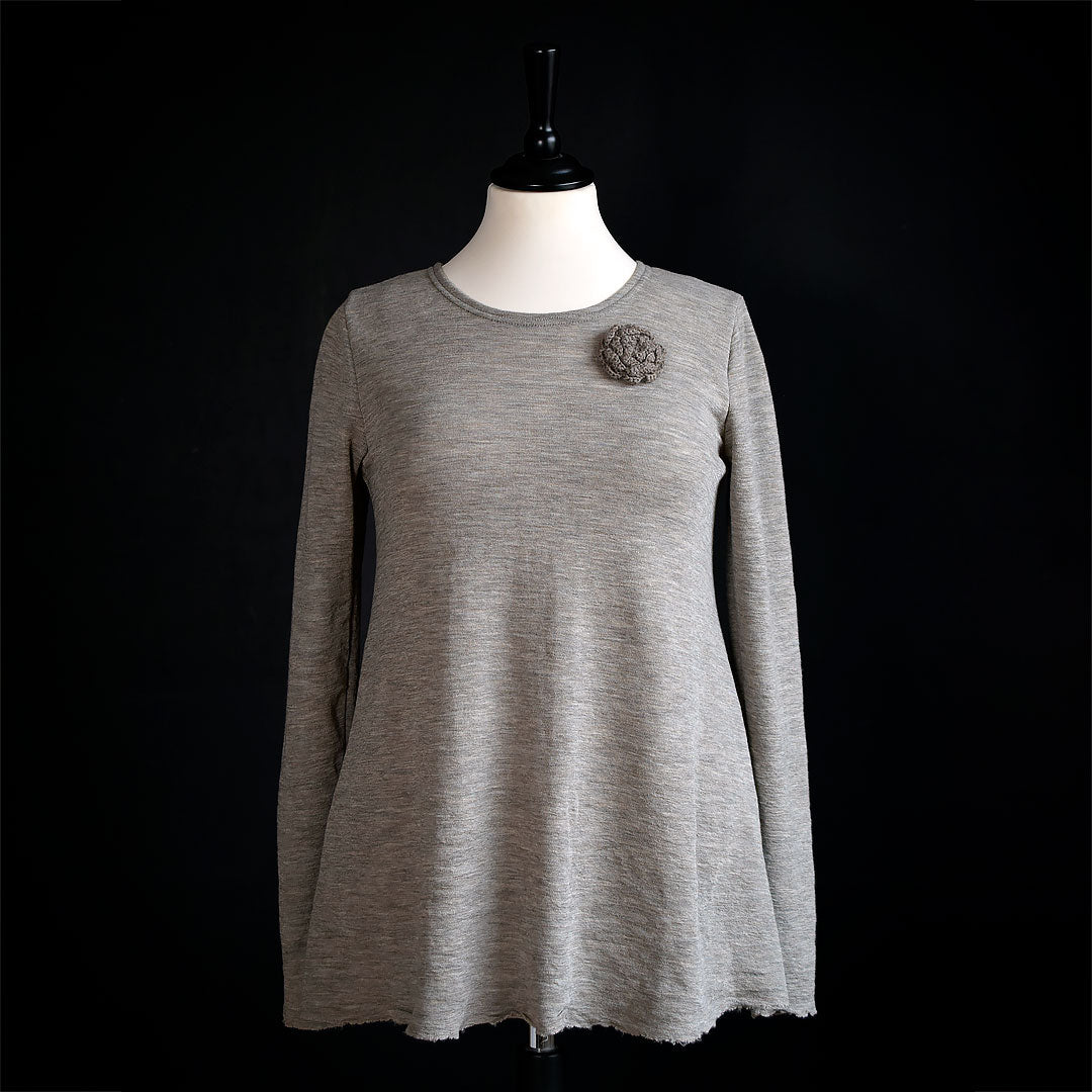 4012 Tröja - A-line, rund hals, lång ärm