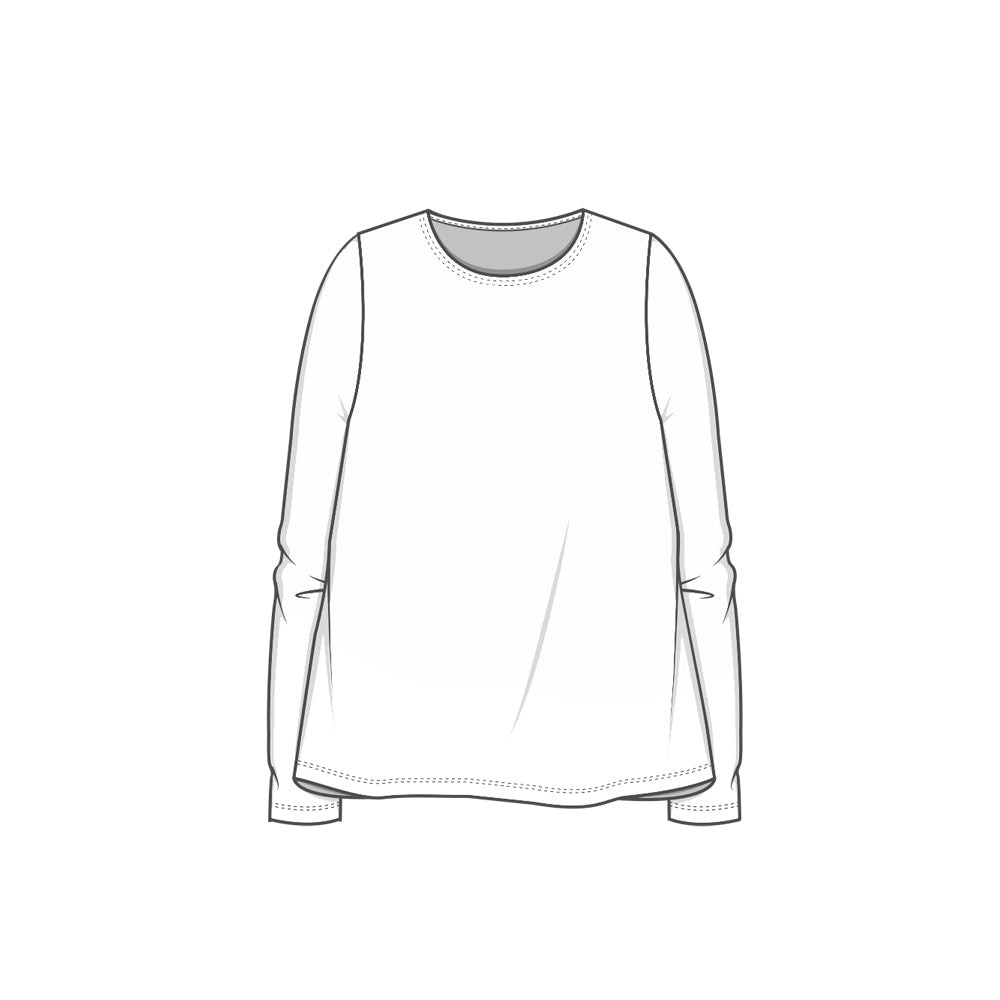 4024 Tröja - A-line, med fållade kanter