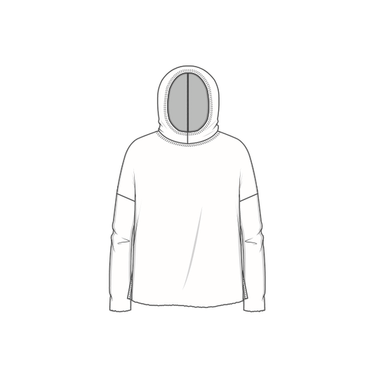 4038 Tröja - Hoodie med "loose" passform