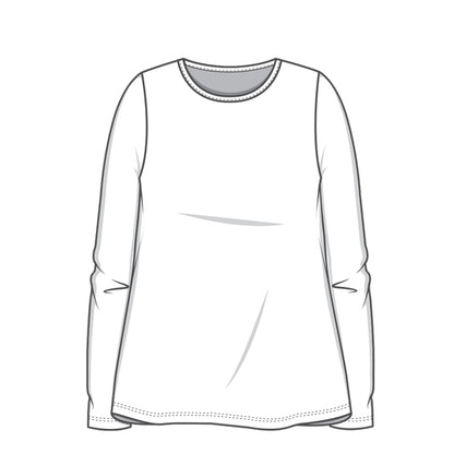 4304 T-shirt - A-line med lång ärm