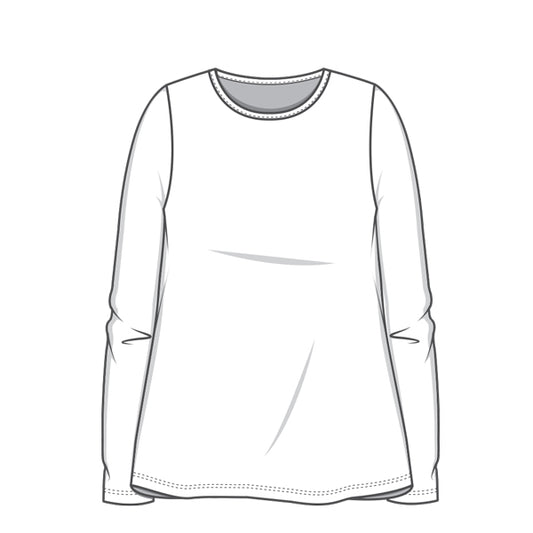 4304 T-shirt - A-line med lång ärm