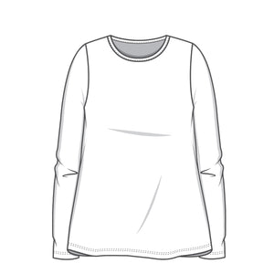 4304 T-shirt - A-line med lång ärm