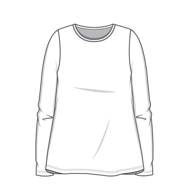 4304 T-shirt - A-line med lång ärm