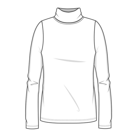 4318 Polo - figurnära med lång ärm