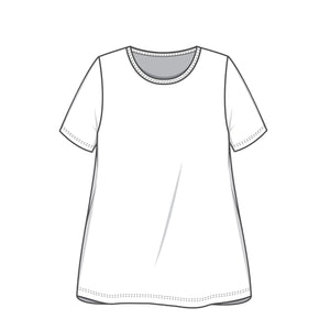 4601 T-shirt - A-line med kort ärm