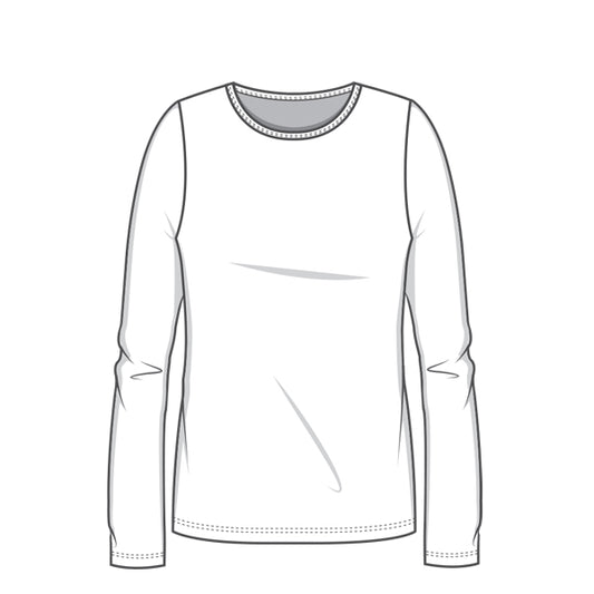 4302 T-shirt - figurnära med lång ärm
