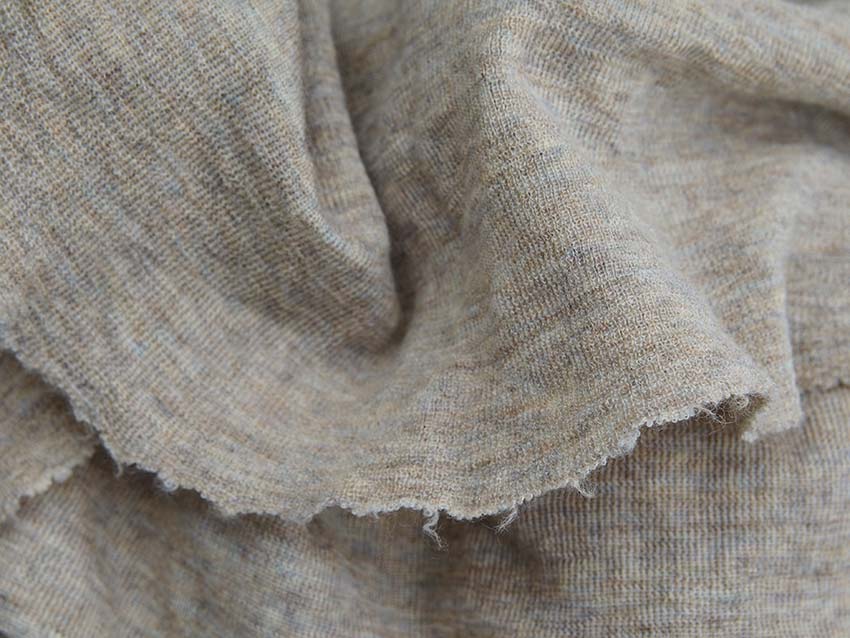 A-formad klänning i merinoull - Midnight blue melange